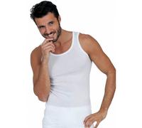 Canottiera uomo Egi a spalla larga in fresco e morbido filo di scozia art 5400