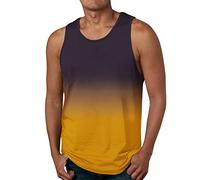 Canottiera Uomo Elasticizzato Estive Tank Top Cotone Spalla Larga Aderente Oversize Canottiere Mare Sportive Girocollo Leggero Maglietta Smanicata Bodybuilding Muscolo Stringer Allenamento Gym Canotta