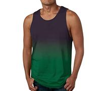 Canottiera Uomo Elasticizzato Estive Tank Top Cotone Spalla Larga Aderente Oversize Canottiere Mare Sportive Girocollo Leggero Maglietta Smanicata Bodybuilding Muscolo Stringer Allenamento Gym Canotta