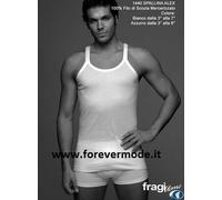 Canottiera uomo Fragi a spalla stretta in filoscozia mercerizzato art 1440 Alex