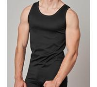 Canottiera uomo spalla larga filo di Scozia GICIPI 261 nero - 4 pezzi