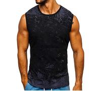 Canottiera Uomo Spalla Larga Fitness Canottiere Bodybuilding Cotone Fantasia Oversize Canotta Mare Elasticizzato Girocollo Muscolo Maglietta Smanicata Estive Sportive Running Sport Stringer Tank Top