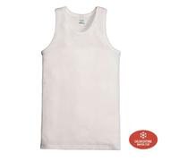 Canottiera uomo spalla larga in cotone felpato Fragi 760 bianco