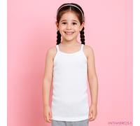 Canottiere bimba Ellepi 8228 cotone bretellina 3 pz