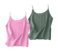 Canottiere Donna Canottiere Donna Cotone Spalla Larga Canottiera Estiva Top Elegante Monospalla Canottiera Cotone Aderente Fashion Canotta Elegante Top Sottogiacca Esercizi in Palestra