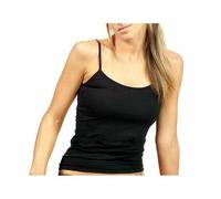Canottiere donna microfibra 3pz bianco nero canottiera top intima spalla stretta