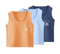 Canottiere Senza Maniche 3 Pezzi per Ragazze e Ragazzi, Canottiere Termiche morbide, Biancheria Intima Calda per Ragazzi, Canotta Invernale con Scollo Rotondo