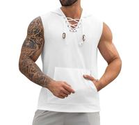 Canottiere Uomo Cotone Spalla Stretta Canottiera Senza Manica Sportive Leggero Canottiere Mare Fitness Allenamento Spalla Larga Canotte Gym Palestra Casual Spiaggia Tank Top Muscolo Traspirante