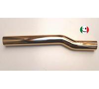 CANOTTO CANNA OTTONE ECCENTRICO Ø 32 x 300 mm. DORATO - BAGNO ORO 24KT.