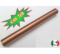 CANOTTO CANNA OTTONE LISCIO Ø 26 x 500 mm. RAMATO - RAME