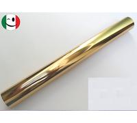 CANOTTO CANNA OTTONE LISCIO Ø 32 x 300 mm. DORATO BAGNO ORO 24KT