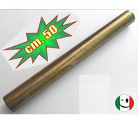 CANOTTO CANNA OTTONE LISCIO Ø 32 x 500 mm. BRONZATO - BRONZO