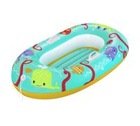 CANOTTO CANOTTINO GONFIABILE PER BAMBINI BALENA PESCI GRANCHIO FELICE 119X79CM 3