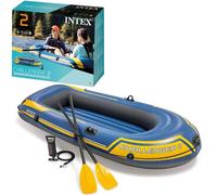 Canotto Challenger 2 Set Con Pompa E Remi 236X114X41 Cm 2 Posti Intex 68367
