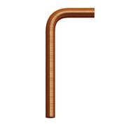 Canotto con Curva 90 ° Debor Ø 30 a 200 x 300 Ramato