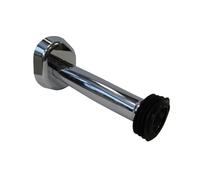 Canotto cromato eccentrico per cassette WC da incasso