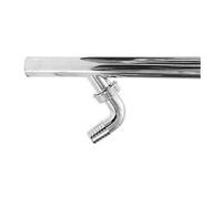 CANOTTO CROMATO PER SCARICO LAVATRICE Diam 26 x 300 mm Raccordi Lavatrice