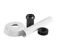 Canotto Dritto di Collegamento Completo con Morsetto e Rosone Bianco 40/44 - Geberit-