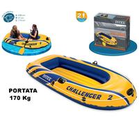 Canotto Gonfiabile Gommone Challenger 2 cm. 236X114X41 MAX 170 KG INTEX 68366