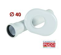 Canotto Pucci completo di rosone Bianco ricambio originale 80001390 Conf. 3 pezzi