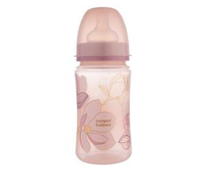 CANPOL BABIES Bottiglia anticoliche da 3 m + 240 ml, rosa