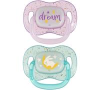 Canpol babies NIGHTGLOW Girl ciuccio 6-18 m 2 pz