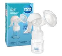 Canpol babies Tiralatte manuale Basic - Silenzioso e portatile, manico ergonomico, scudo in silicone morbido, imbuto aderente, facile da usare e pulire, ideale per viaggi e supporto occasionale per