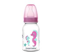 Canpol biberon stretto 120ml PP LOVE&SEA rosa