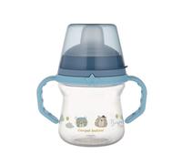 Canpol tazza per neonati con beccuccio in silicone FirstCup 150ml BONJOUR PARIS BLU