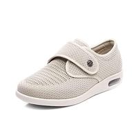 Cansats Regolabile Con Ortopedia Pantofole Scarpe da passeggio da donna in memory foam con cuscino d'aria casual,beige,36 Scarpa Ortopedica Scarpe Diabetiche