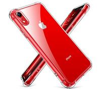 CANSHN Cover Compatibile con iPhone XR, Custodia Trasparente per Assorbimento Degli Urti con Paraurti in TPU Morbido [Protettiva Sottile] per iPhone XR da 6,1 Pollici - Trasparente