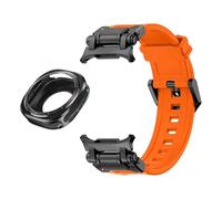 Canso a fluorobber di custodia in metallo per Samsung Galaxy Watch 7 Ultra 47mm Metal Protective Cover Bracciale Sport per Galaxy Ultra 47mm FKM