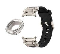 Canso a fluorobber di custodia in metallo per Samsung Galaxy Watch 7 Ultra 47mm Metal Protective Cover Bracciale Sport per Galaxy Ultra 47mm FKM