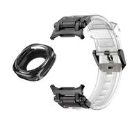 Canso a fluorobber di custodia in metallo per Samsung Galaxy Watch 7 Ultra 47mm Metal Protective Cover Bracciale Sport per Galaxy Ultra 47mm FKM