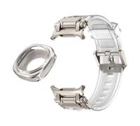 Canso a fluorobber di custodia in metallo per Samsung Galaxy Watch 7 Ultra 47mm Metal Protective Cover Bracciale Sport per Galaxy Ultra 47mm FKM