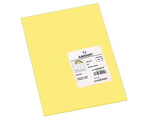 Canson 200040154 Cartolina A4, Confezione da 50 Pezzi, Giallo