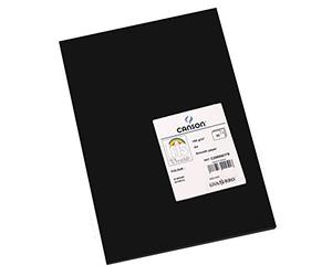 Canson 200040179 Cartolina A4, Confezione da 50 Pezzi, Nero