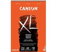 Canson 200787106, XL Croquis,ideale per schizzo o disegno,carta leggera 90g/m, 42x59,4, 60 fogli grana fine, avorio