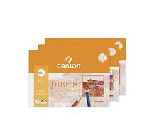 Canson 3 x Mini A4 10 fogli da disegno Basik, 130 g