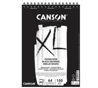 CANSON - 400039086 - Album XL Dessin noir - A4 - 150 gr - 40 fogli - Canson - 82032 - Conf. da 5 Pz. - 400039086