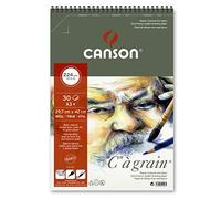 'Canson 400060629" C "a carta da disegno leggero gekoernt Grain, 224 G/MQ, formato A3 +, 30 fogli per blocco" spirale sul lato corto, 297 X 445 mm, colore: bianco