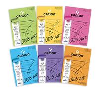 Canson 400100171 crob' Art blocco di carta da disegno gommato piccolo lato 80 fogli 96 g A3 Bianco Naturale