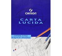 Blocco carta lucida - 297x420mm - 10fg - 80gr - uso manuale - Canson