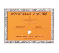 Canson Arches 200177163 - Acquarello, 18 x 26 cm, Colore: Bianco Naturale