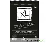 CANSON Blocco Spirale XL | Dessin Noir Black | A4 40 fogli 150 gr/mq