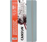 Canson Book Hardbound Graduate Sketch & Notes Taccuino da disegno 21,6 x 14 cm 90 g Light Grey