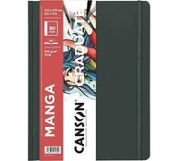 Canson Book Hardbound Long Side Graduate Manga Taccuino da disegno 27,9 x 21,6 cm 200 g Portrait