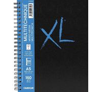 Canson Book Wire Bound Long Side XL Mixed Media Taccuino da disegno 60 A5 160 g Portrait