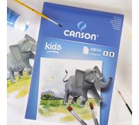 Bloc Encolado, A4, 20 Hojas, Canson Kids Pintura 200g