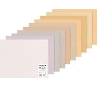 Canson carta Mi-Teintes (Nido-api),Confezione da 10 fogli 160 g/m2, Colori pastello